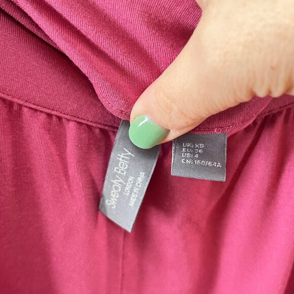 Sweaty Betty Womens XS Pink Relaxed Fit Lounge Pants With Pockets & High Waist - Picture 3 of 6